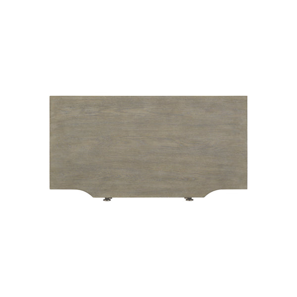 Bernhardt Bernhardt Albion Nightstand With Soft-Close Drawers, Usb Charging, Pewter White Oak Finish, 36.5" W 311230