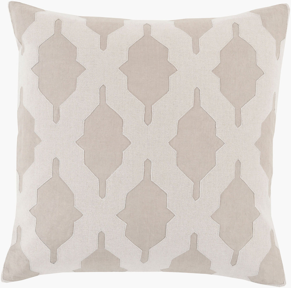 Surya Salma 18" X 18" Elegant Cotton-wool Accent Pillow - Luxurious Comfort For Sophisticated Decor Medium Gray Cotton,Wool Sa005-1818d