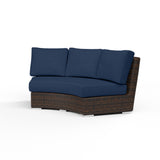 Montecito Curved Loveseat in Spectrum Indigo w/ Self Welt SW2501-CRV-48080 Sunset West