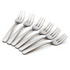 Lenox Oneida Aptitude Everyday Flatware Dinner Forks, Set of 6 Metallic, STAINLESS METAL H084006B