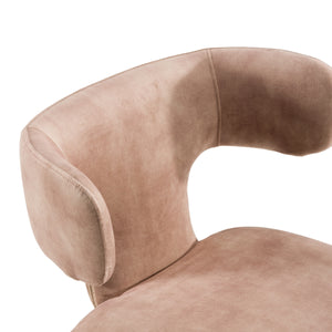 Vig Furniture Modrest Saehee - Luxurious Brown Velvet Dining Chair With Sculptural Design & Ultimate Comfort Tan  Vgeu-mc-7512ch-brn