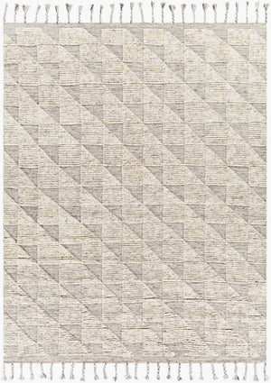Surya Sahara Hand-knotted Wool Rug 2' X 3' - Bohemian Fringe Design For Global Style & Comfort Dark Brown Wool Sah2300-810