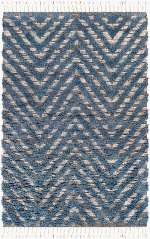 Surya Sahara Hand-knotted Wool Rug 2' X 3' - Bohemian Fringe Design For Global Style & Comfort Charcoal Wool Sah2304-23