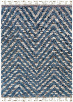 Surya Sahara Hand-knotted Wool Rug 2' X 3' - Bohemian Fringe Design For Global Style & Comfort Charcoal Wool Sah2304-810