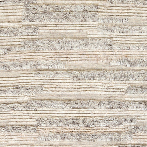 Surya Sahara Hand-knotted Wool Rug 2' X 3' - Bohemian Fringe Design For Global Style & Comfort Gray Wool Sah2305-46