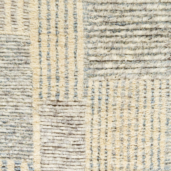 Surya Sahara Hand-knotted Wool Rug 2' X 3' - Bohemian Fringe Design For Global Style & Comfort Cream Wool Sah2306-23