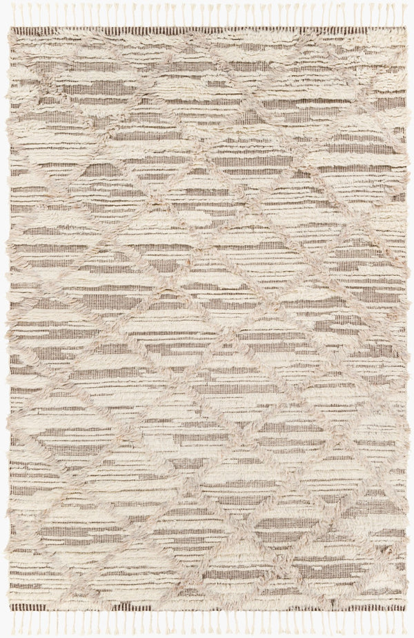Surya Sahara Hand-knotted Wool Rug 2' X 3' - Bohemian Fringe Design For Global Style & Comfort Light Beige Wool Sah2307-46