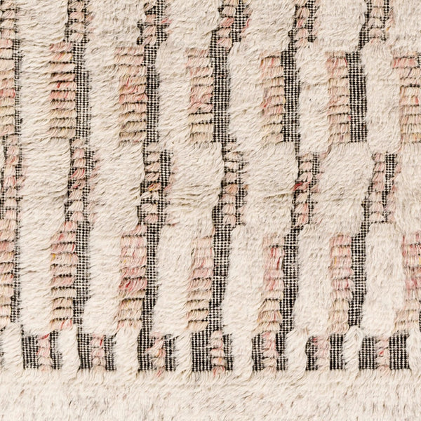 Surya Sahara Hand-knotted Wool Rug 2' X 3' - Bohemian Fringe Design For Global Style & Comfort Dark Brown Wool Sah2309-69