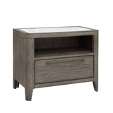 Scott Living Home Griffith Bachelor's Chest Gray with Light Wood Finish P367DJ123 Pulaski Furniture