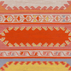 Livabliss Sajal Handmade Flatweave Accent Rug Recycled Pet Yarn Global Artisan Style Rust, Camel 2' x 3' SAJ1064-23