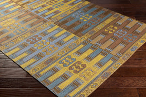 Surya Sajal 2'6" X 8' Handmade Rug - Elegant Global Design, Durable Recycled Pet Yarn, Eco-friendly Charm Brown Recycled Pet Yarn Saj1078-268