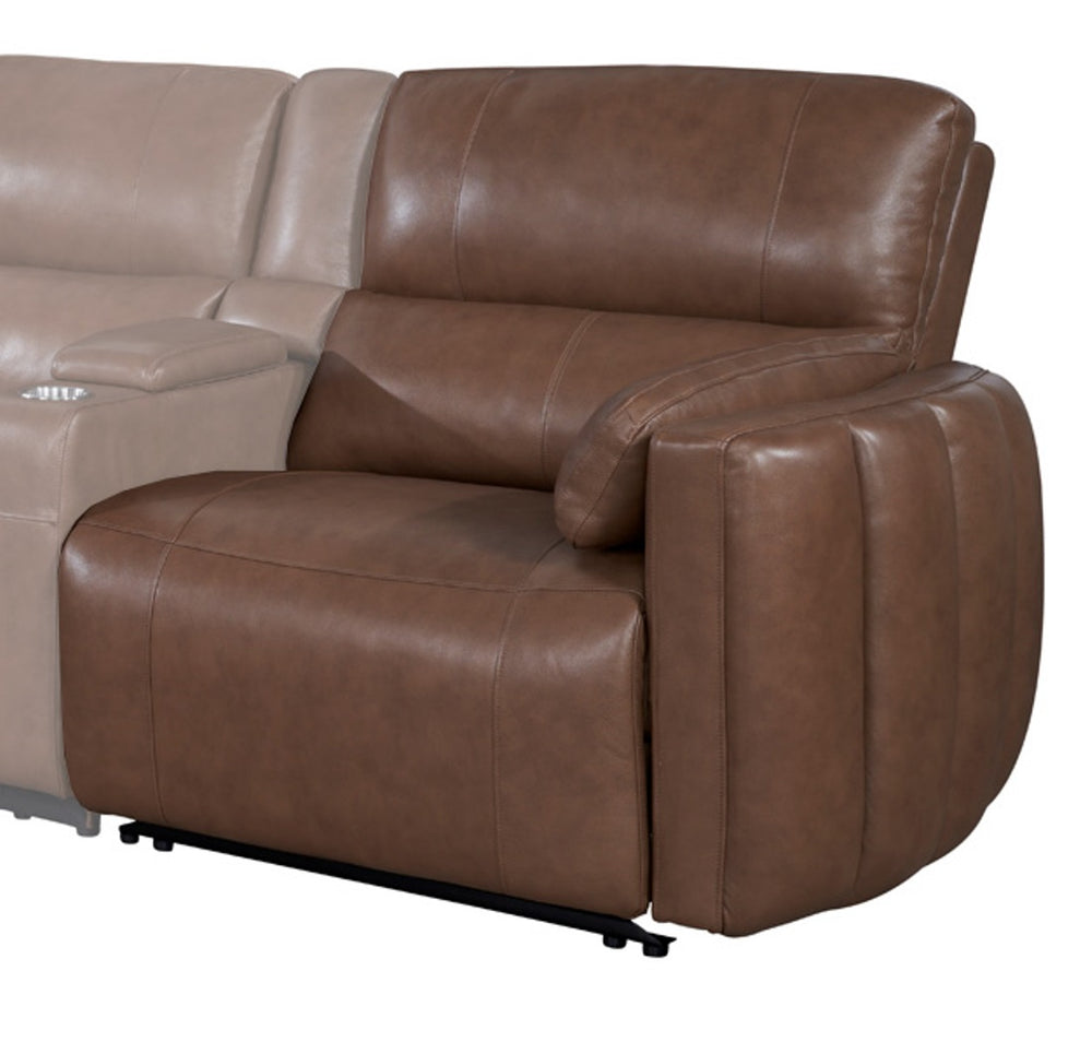 Parker House Parker Living Modesto - Stylish Power Armless Recliner With Elegant Curves And Plush Comfort Brown 100% Leather ,Leather Match Mmod#810ph-sabl