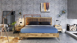 Eastern King Modrest Sala Modern Light Wood Bed