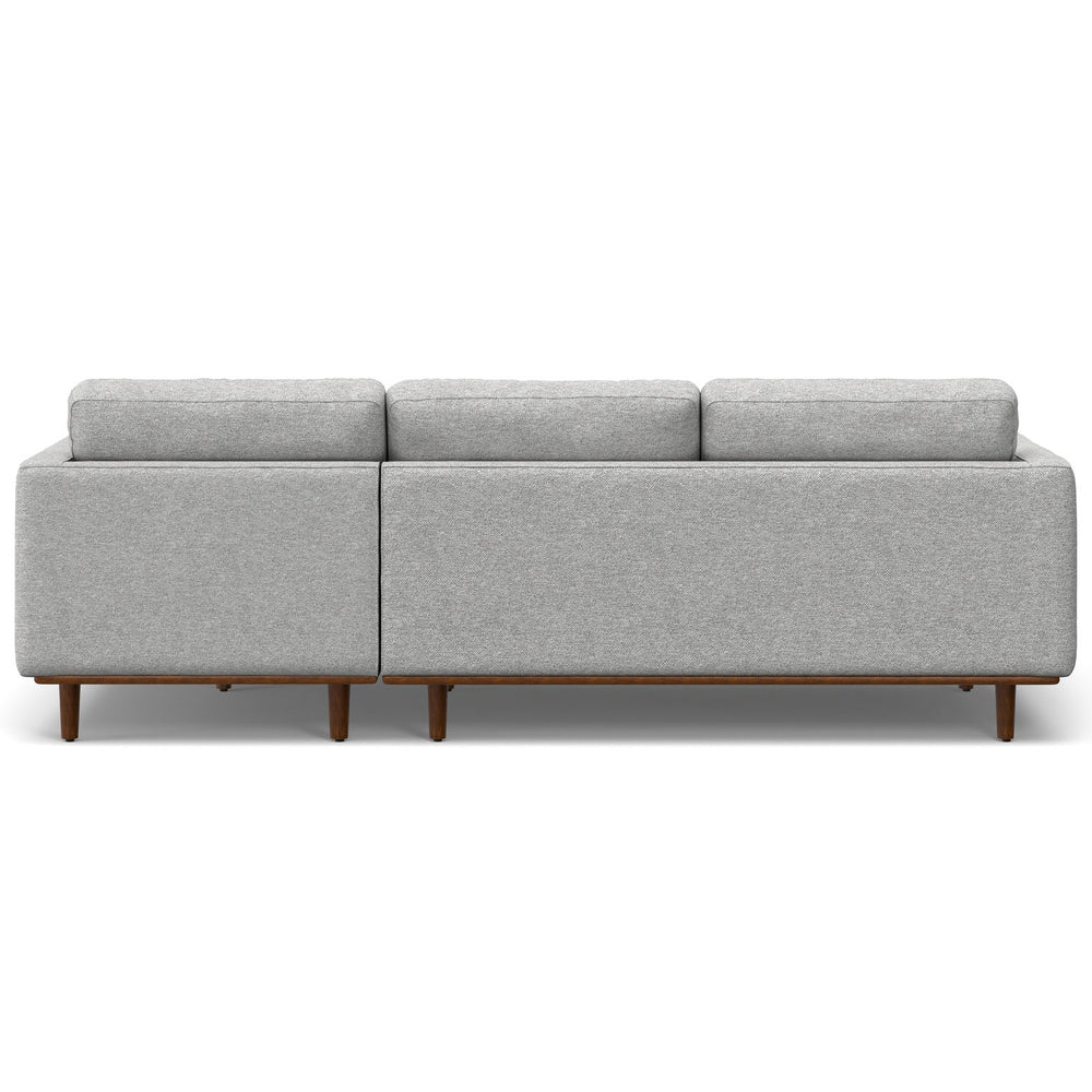 English Elm Morrison Right Sectional Sofa - Eco-Friendly Mist Grey With Plush Comfort For Cozy Living Spaces B136P159958