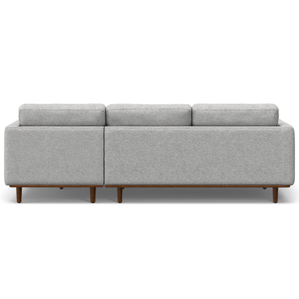 English Elm Morrison Right Sectional Sofa - Eco-Friendly Mist Grey With Plush Comfort For Cozy Living Spaces B136P159958