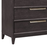 Quincy 5-Drawer Chest Black with Molasses Finish P375124 Pulaski Furniture