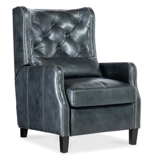 Whittney Press Back Recliner Blue RC824-PB-046 Hooker Furniture