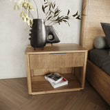 VIG Furniture Nova Domus Santa Monica - Modern Natural Oak Bedroom Set VGMABR-144-SET