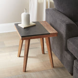 English Elm Steve Silver - Caspian - Square End Table - Brown