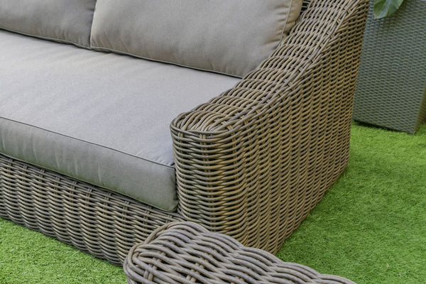 VIG Furniture Renava Sapelo Outdoor Beige Wicker Sofa VGATRASF-125-8MM-SOFA