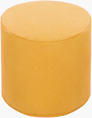 Surya Shane Modern 17" Felted Pouf - Lightweight, Durable Seating For Small Spaces - Easy Maintenance Yellow Wool,Nylon,Wool,Nylon,Polybeads Sapf002-171717
