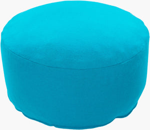 Surya Shane Modern 17" Felted Pouf - Lightweight, Durable Seating For Small Spaces - Easy Maintenance Aqua Wool,Nylon,Wool,Nylon,Polybeads Sapf003-303014
