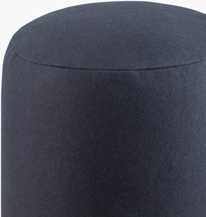 Surya Shane Modern 17" Felted Pouf - Lightweight, Durable Seating For Small Spaces - Easy Maintenance Black Wool,Nylon,Wool,Nylon,Polybeads Sapf005-171717