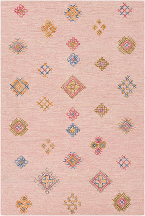 Surya Sabra 2' X 3' Handcrafted Wool Rug - Elegant Global Design, Low Pile, Perfect For Any Room! Dusty Pink Wool Sar2302-23