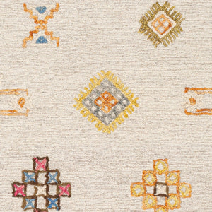 Surya Sabra 2' X 3' Handcrafted Wool Rug - Elegant Global Design, Low Pile, Perfect For Any Room! Cream Wool Sar2303-23