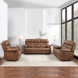 English Elm Steve Silver - Rudger - Manual Reclining Sofa - Brown