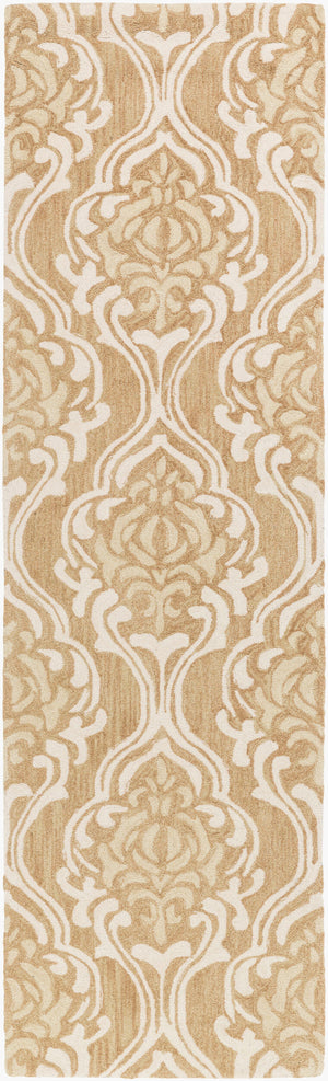 Surya Samual 2'6" X 8' Handmade Low Pile Rug - Durable, Chemical-free, Modern Decor For Any Space Wheat Polyester Sau1105-268