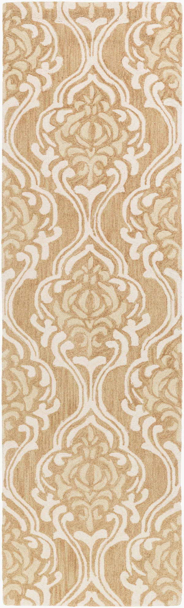 Surya Samual 2'6" X 8' Handmade Low Pile Rug - Durable, Chemical-free, Modern Decor For Any Space Wheat Polyester Sau1105-268