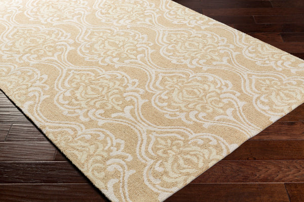 Surya Samual 2'6" X 8' Handmade Low Pile Rug - Durable, Chemical-free, Modern Decor For Any Space Wheat Polyester Sau1105-268