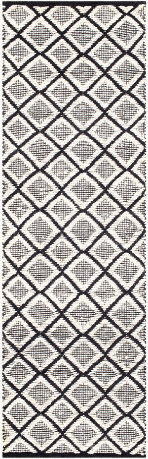 Surya Santa Barbara Sbb-2300 Handwoven 2' X 3' Rug – Stylish Cotton & Jute Blend For Global Home Decor Black Jute,Cotton Sbb2300-268