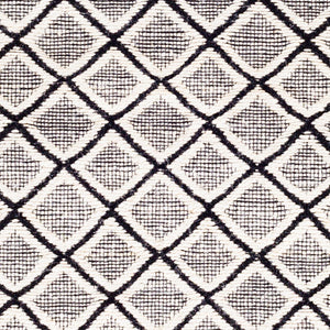 Surya Santa Barbara Sbb-2300 Handwoven 2' X 3' Rug – Stylish Cotton & Jute Blend For Global Home Decor Black Jute,Cotton Sbb2300-576