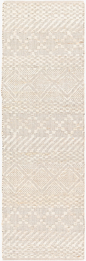 Surya Santa Barbara Sbb-2300 Handwoven 2' X 3' Rug – Stylish Cotton & Jute Blend For Global Home Decor Cream Jute,Cotton Sbb2302-268