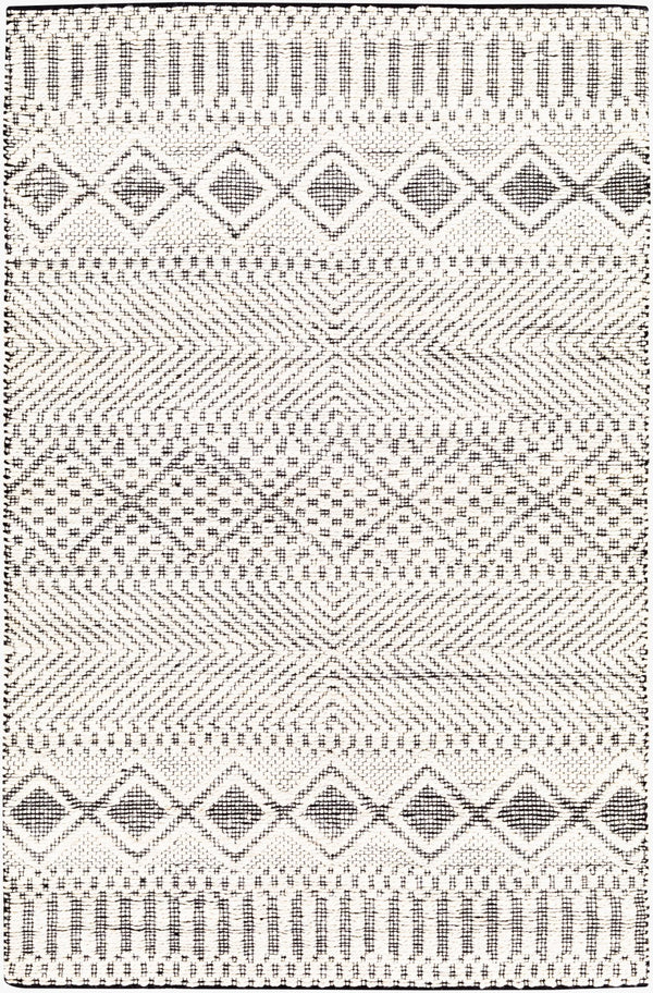 Surya Santa Barbara Sbb-2300 Handwoven 2' X 3' Rug – Stylish Cotton & Jute Blend For Global Home Decor Cream Jute,Cotton Sbb2303-35
