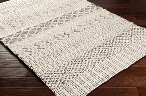 Surya Santa Barbara Sbb-2300 Handwoven 2' X 3' Rug – Stylish Cotton & Jute Blend For Global Home Decor Cream Jute,Cotton Sbb2304-23