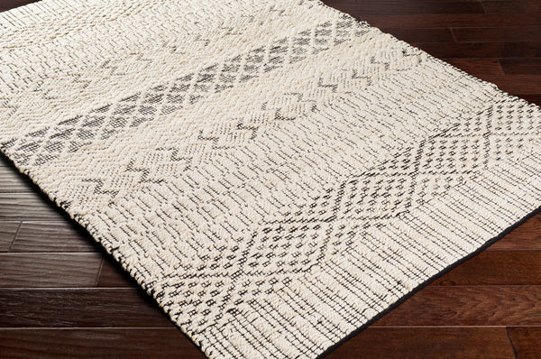 Surya Santa Barbara Sbb-2300 Handwoven 2' X 3' Rug – Stylish Cotton & Jute Blend For Global Home Decor Cream Jute,Cotton Sbb2304-23