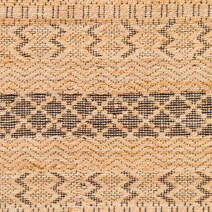 Surya Santa Barbara Sbb-2300 Handwoven 2' X 3' Rug – Stylish Cotton & Jute Blend For Global Home Decor Tan Jute,Cotton Sbb2306-268