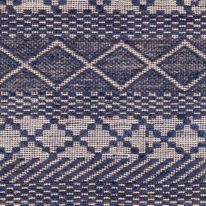 Surya Santa Barbara Sbb-2300 Handwoven 2' X 3' Rug – Stylish Cotton & Jute Blend For Global Home Decor Navy Jute,Cotton Sbb2307-268