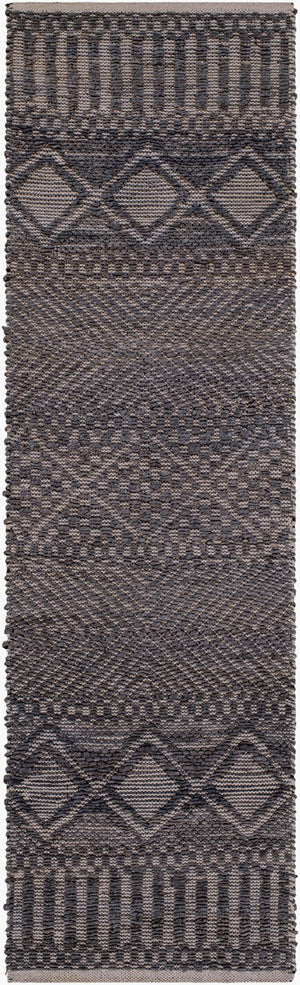 Surya Santa Barbara Sbb-2300 Handwoven 2' X 3' Rug – Stylish Cotton & Jute Blend For Global Home Decor Black Jute,Cotton Sbb2309-268