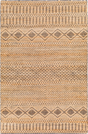 Surya Santa Barbara Sbb-2300 Handwoven 2' X 3' Rug – Stylish Cotton & Jute Blend For Global Home Decor Tan Jute,Cotton Sbb2311-35