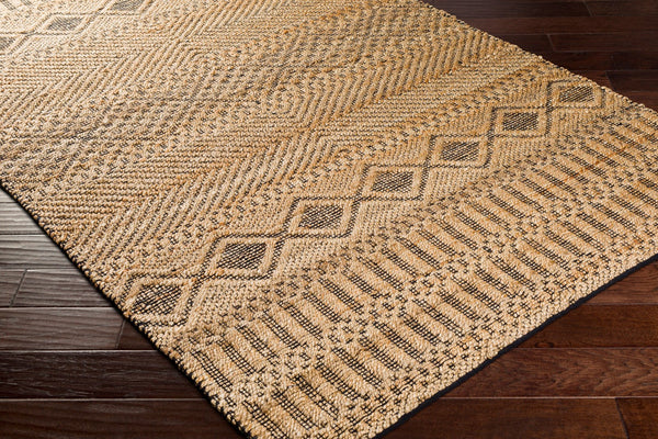 Surya Santa Barbara Sbb-2300 Handwoven 2' X 3' Rug – Stylish Cotton & Jute Blend For Global Home Decor Tan Jute,Cotton Sbb2311-35