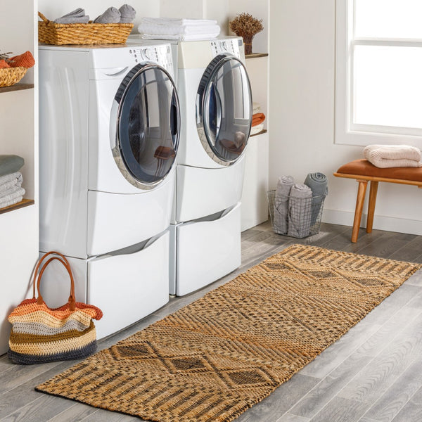 Surya Santa Barbara Sbb-2300 Handwoven 2' X 3' Rug – Stylish Cotton & Jute Blend For Global Home Decor Tan Jute,Cotton Sbb2311-268