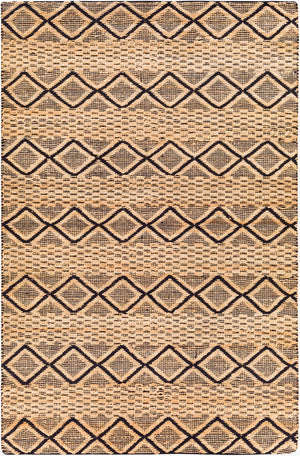 Surya Santa Barbara Sbb-2300 Handwoven 2' X 3' Rug – Stylish Cotton & Jute Blend For Global Home Decor Tan Jute,Cotton Sbb2313-576