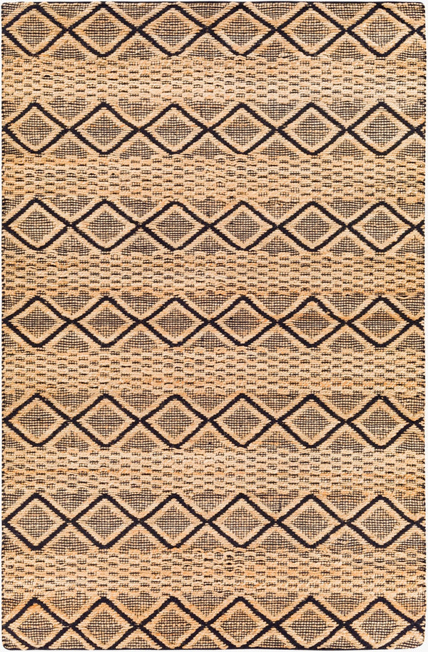 Surya Santa Barbara Sbb-2300 Handwoven 2' X 3' Rug – Stylish Cotton & Jute Blend For Global Home Decor Tan Jute,Cotton Sbb2313-576
