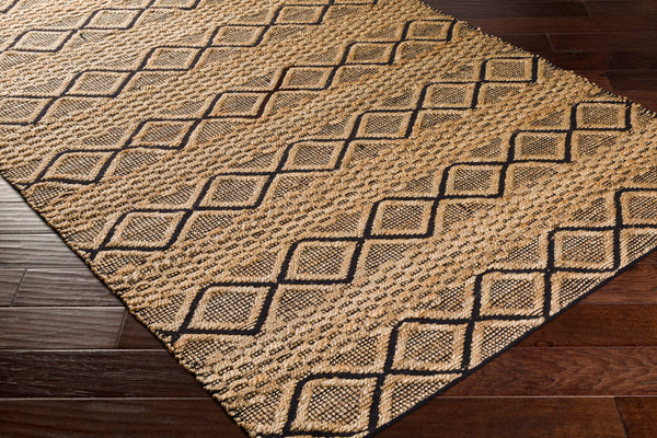 Surya Santa Barbara Sbb-2300 Handwoven 2' X 3' Rug – Stylish Cotton & Jute Blend For Global Home Decor Tan Jute,Cotton Sbb2313-268