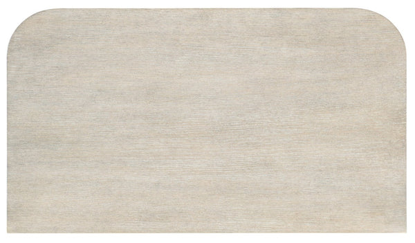 Hooker Furniture Modern Oak-Accent Three-Drawer Nightstand With Wire-Brushed Veneer, Leather-Wrapped Pulls, Self-Closing Drawers Light Brown 6850-90016-80