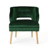 Christopher Knight Home® - Noble House - Mariposa Mid Century Emerald Velvet Accent Chair